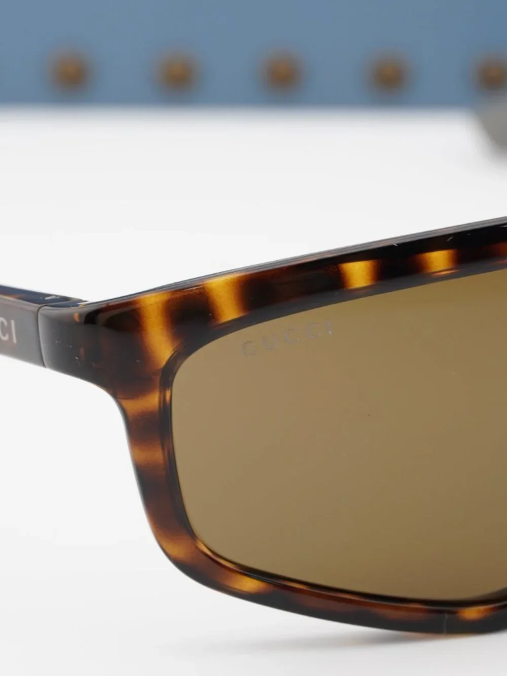 Gucci GG1736S 002 Shield Sunglasses - Havana / Brown